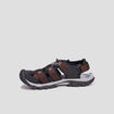 Sandales à scratch et lacets élastiqués marron homme