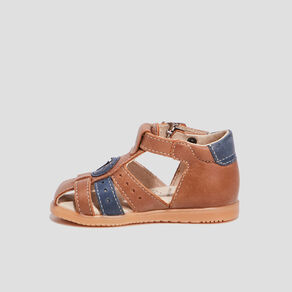 sandales en cuir camel bebeg Sandales en cuir camel bébé garçon