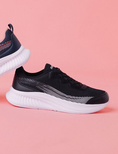 Baskets running noir femme