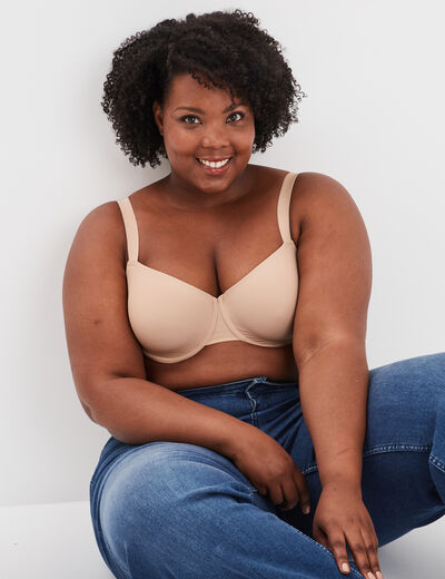 Soutien-gorge corbeille sable femme grande taille