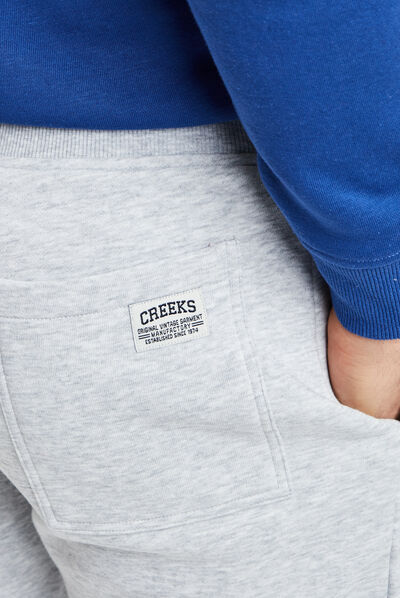 Pantalon jogging ajusté Creeks gris homme