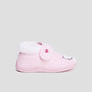 Chaussons bottillons fourrés forme chat rose fille