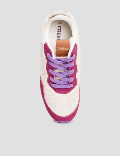 Baskets running laine de mouton Creeks multicolore femme