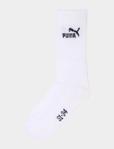Lot 3 paires chaussettes Puma blanc gar&ccedil;on