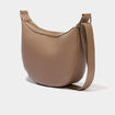 Sac banane zipp&eacute;e taupe femme