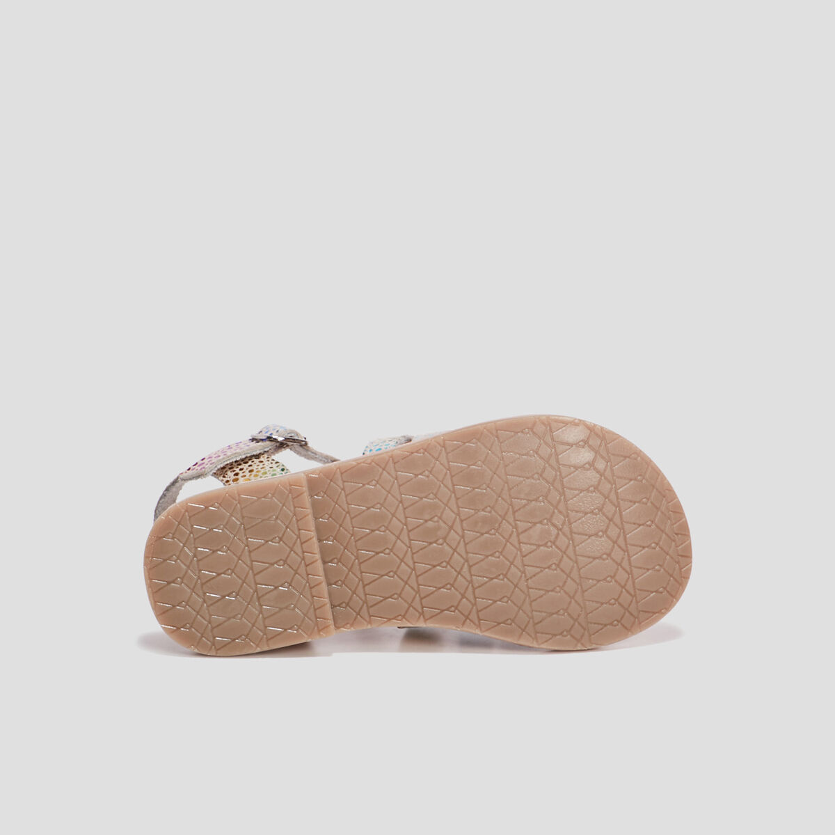 Sandales en cuir multicolore fille