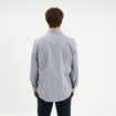 Chemise stretch manches longues bleu gris homme