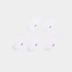 Lot 5 paires chaussettes invisibles blanc mixte