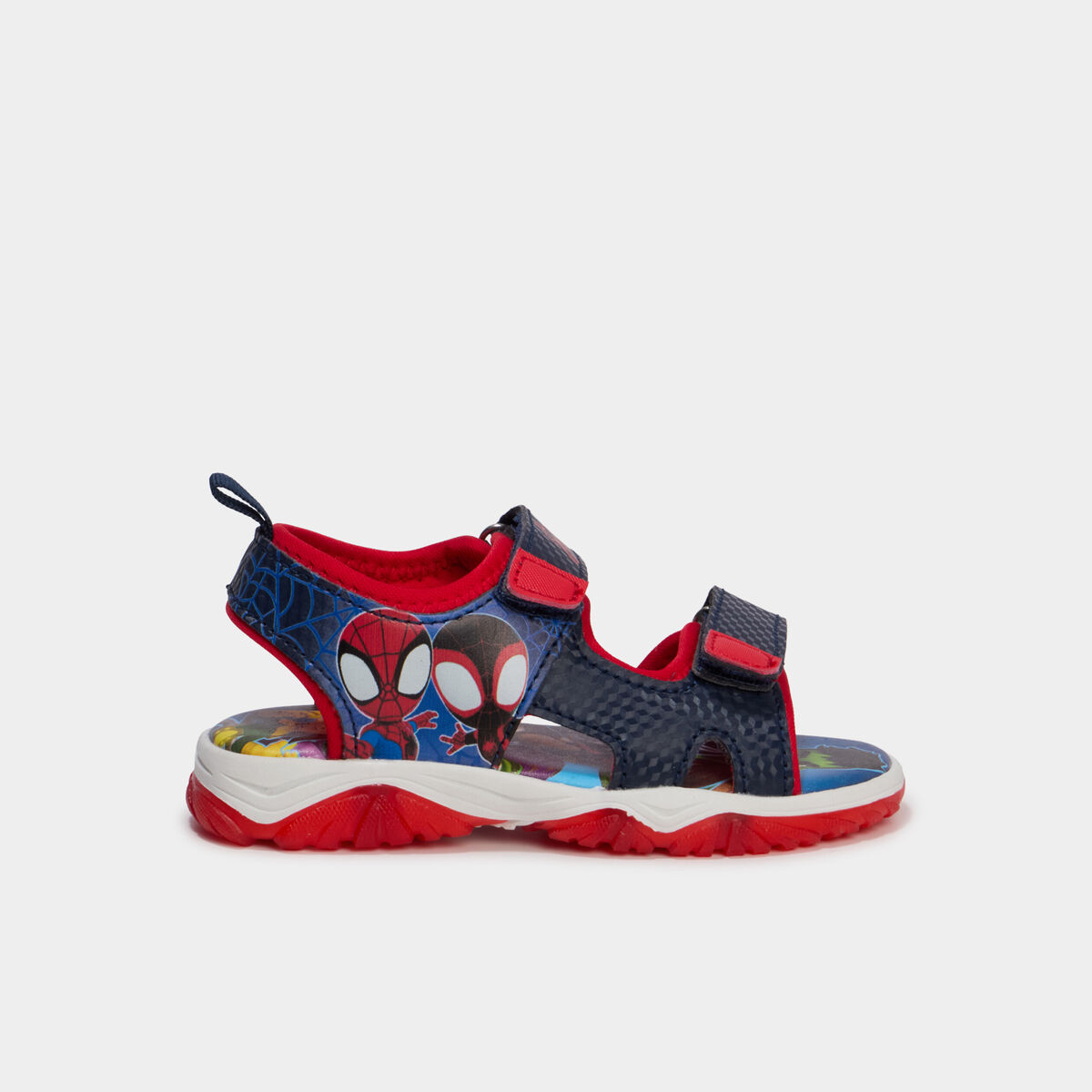 Sandales semelles lumineuses Spider-Man bleu gar&ccedil;on