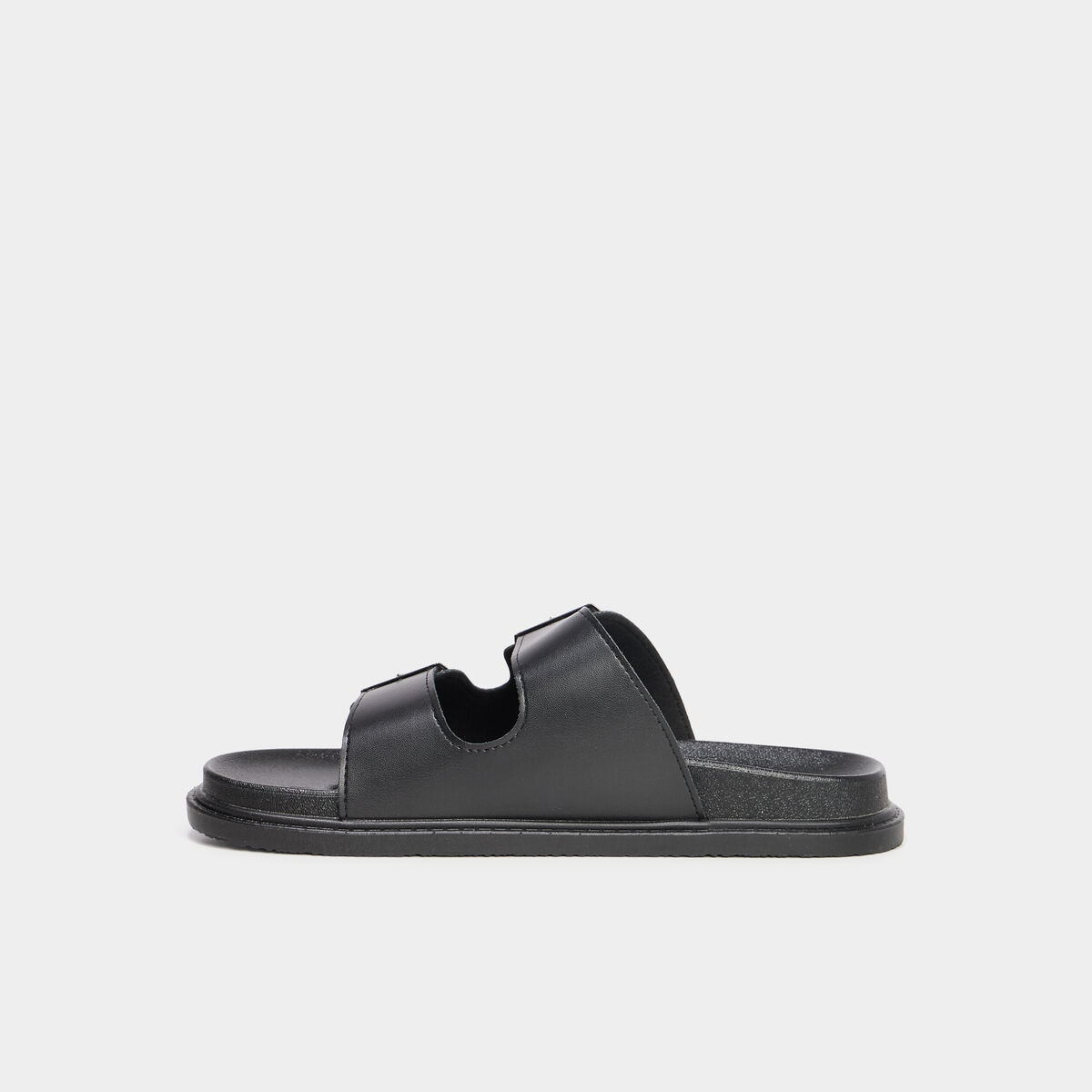 Mules avec boucles noir femme