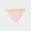 Lot 3 culottes en coton détail dentelle rose clair femme