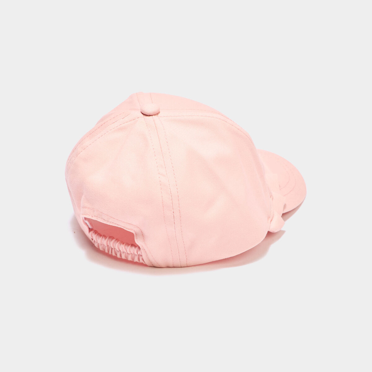 Casquette d&eacute;tails pliss&eacute;s coton rose mixte