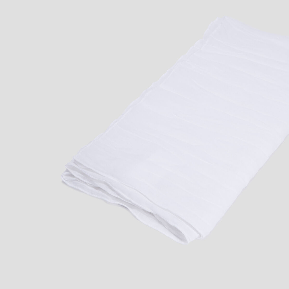 Foulard aspect froiss&eacute; blanc femme