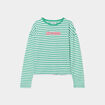 T-shirt ajusté col rond coton Creeks vert femme