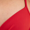 Haut de maillot de bain push up armatur&eacute; rouge fonc&eacute; femme