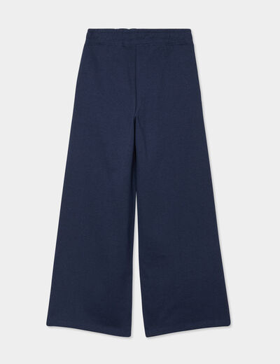 Pantalon de jogging large Stitch bleu marine fille