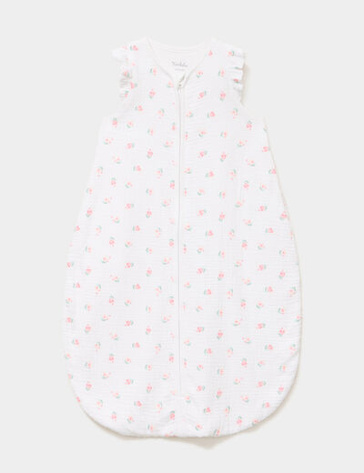 Gigoteuse gaze coton sans manches TOG 1 ecru b&eacute;b&eacute;
