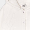 Gilet fourré torsades à capuche Creeks blanc bébé fille