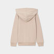 Sweat zipp&eacute; &agrave; capuche molleton gris fonc&eacute; gar&ccedil;on