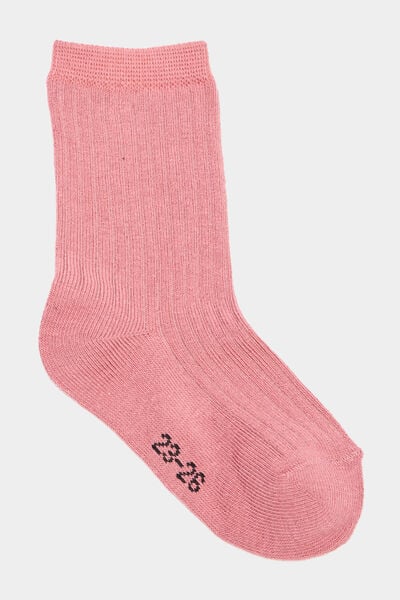 Lot 5 paires chaussettes c&ocirc;tel&eacute;es multicolore b&eacute;b&eacute; fille
