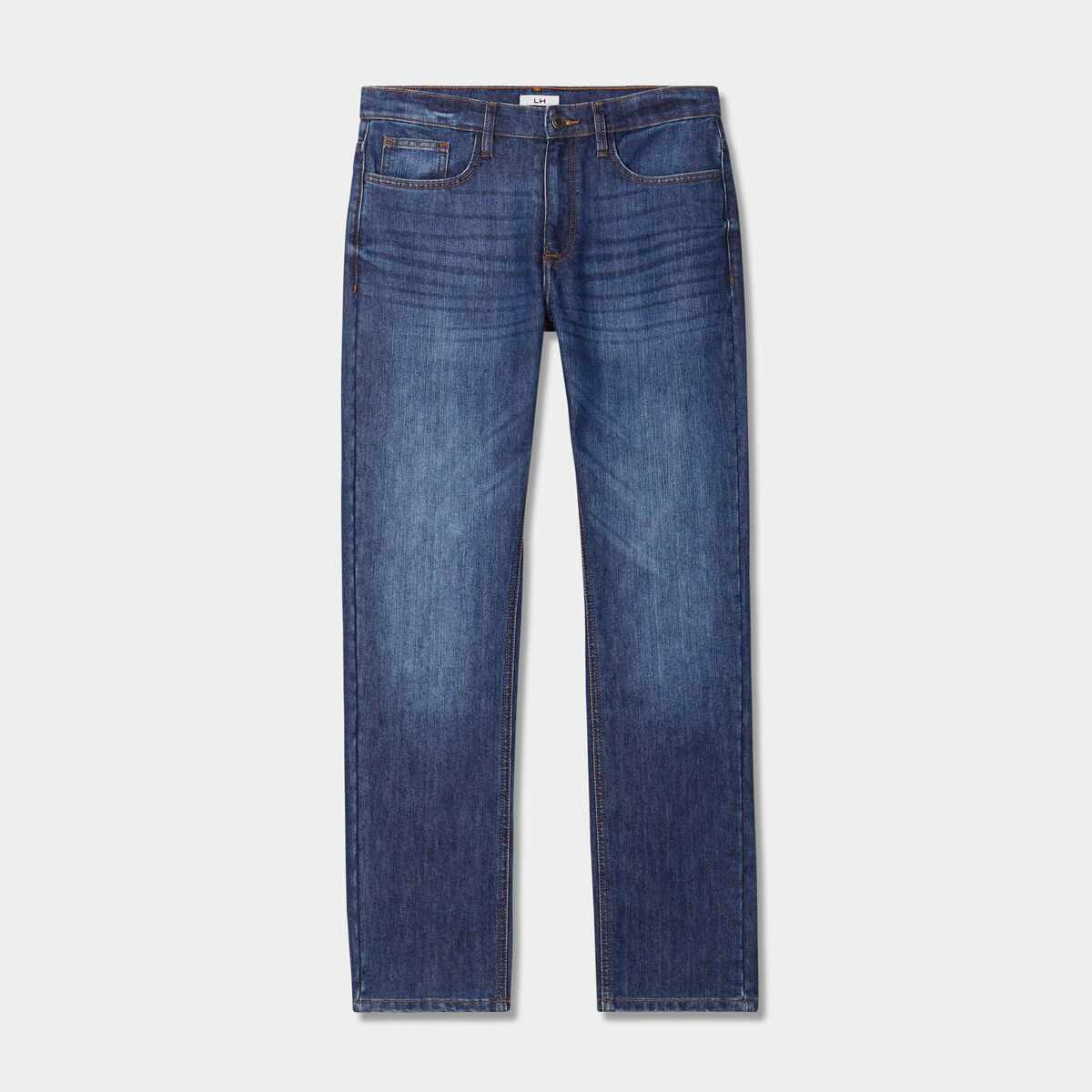Jeans straight denim 5 poches denim stone homme