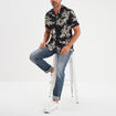 Chemise manches courtes Liberto noir homme