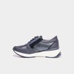 Baskets running zipp&eacute;es bleu marine femme