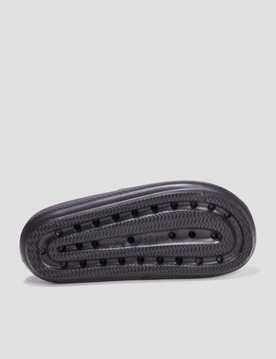 Mules compensées matelassés Wamea Beach noir femme
