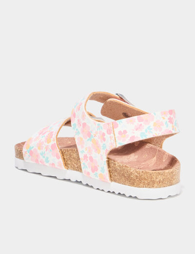 Sandales avec boucles multicolore fille