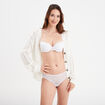Soutien-gorge corbeille paddé dentelle blanc femme