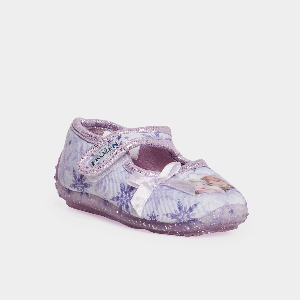 Chaussons ballerines Reine des neiges mauve fille