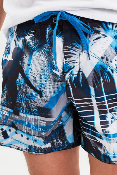 Short de bain Freegun bleu homme