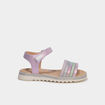 Sandales &agrave; paillettes multicolore fille