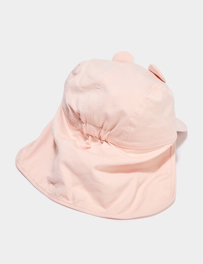 Casquette coton &agrave; visi&egrave;re plate rose mixte
