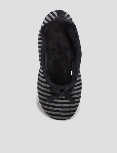 Chaussons ballerines noir femme