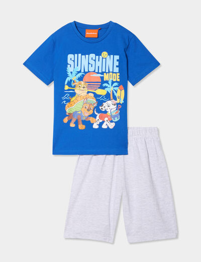Ensemble pyjama short Pat Patrouille bleu garçon