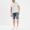 T-shirt en coton manches courtes vert pastel homme
