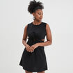 Robe sans manches à ouvertures Mosquitos noir femme