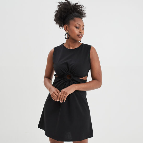 robe sans manches a ouvertures mosquitos noir femme Robe sans manches à ouvertures Mosquitos noir femme