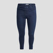 Pantalon jegging taille haute denim blue black femme grande taille