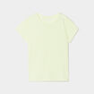 T-shirt manches courtes jaune fluo fille
