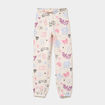 Pantalon de jogging molleton beige fille
