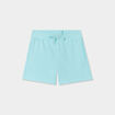 Short avec noeud taille élastiquée coton bleu turquoise bébé garçon