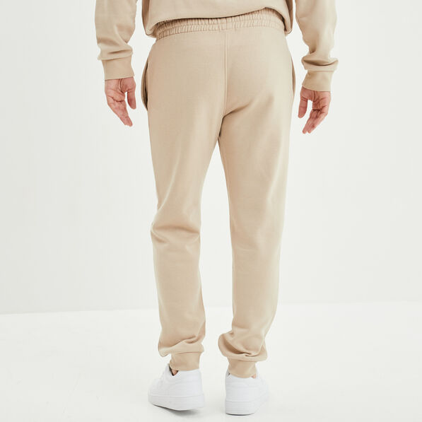 pantalon jogging droit molleton beige homme Pantalon jogging droit molleton beige homme