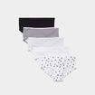 Lot 5 shortys coton majoritaire noir fille