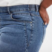 Jeans slim taille haute 7/8ème bleu clair femme grande taille