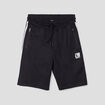 Short jogging droit &eacute;lastiqu&eacute; Liberto noir homme