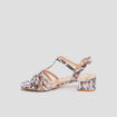 Sandales à talons multicolore femme