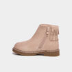 Boots fourr&eacute;es &agrave; franges ivoire b&eacute;b&eacute; fille