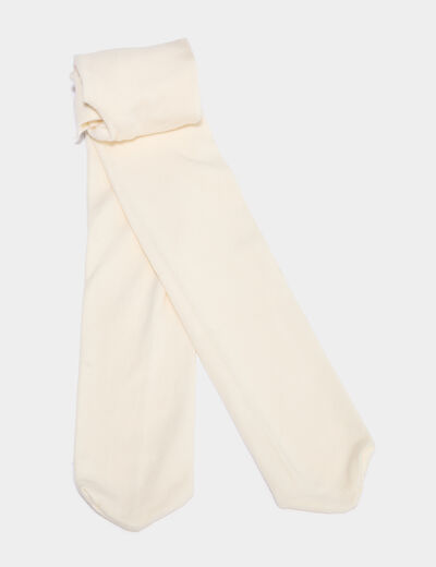 Collants ecru fille